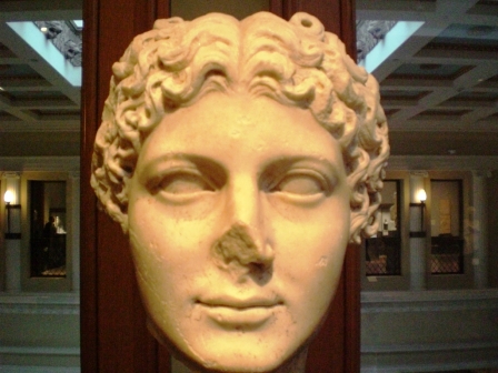 Empress Agrippina the Younger, marble bust, Getty Villa 
