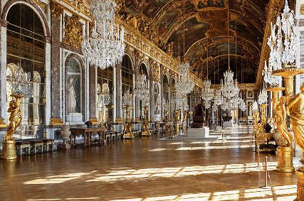 Palace of Versailles Hall of Mirrors, Versailles France