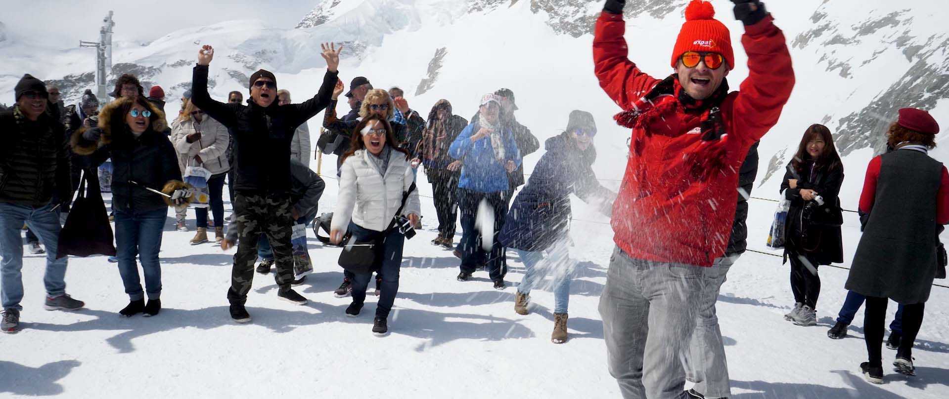 Group travel with Expat Explore in Swiss Alps