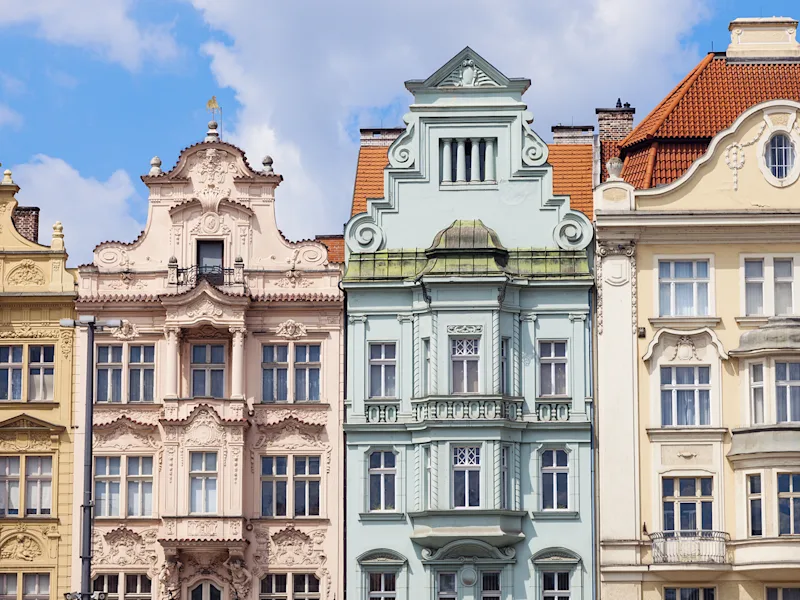 Pilsen-Czech-Republic-colorful-houses