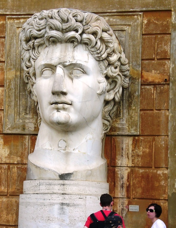 Augustus Pinecone Courtyard Vatican