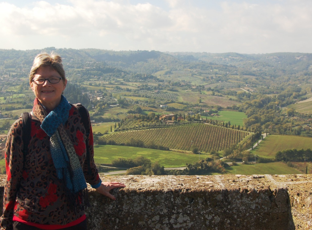 Orvieto countryside from wall