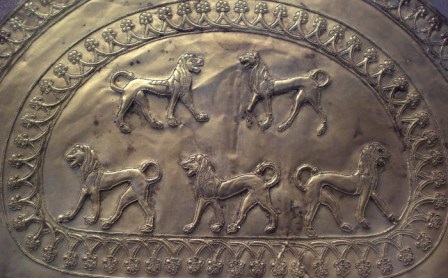 Etruscan Lion necklace detail, Vatican Museums 