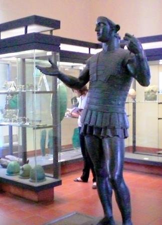 Etruscan Mars of Todi statue, full length, Vatican Museums 