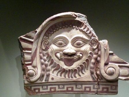 Etruscan Roof Antefix head of a Gorgon