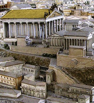 Temple of Jupiter Best and greatest (model), Rome