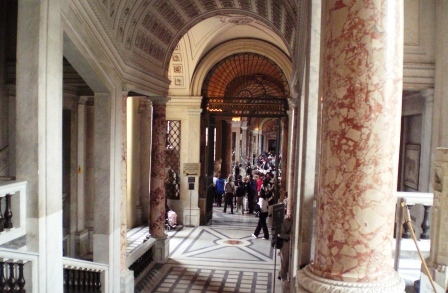 Visitors at the Vatican Interior